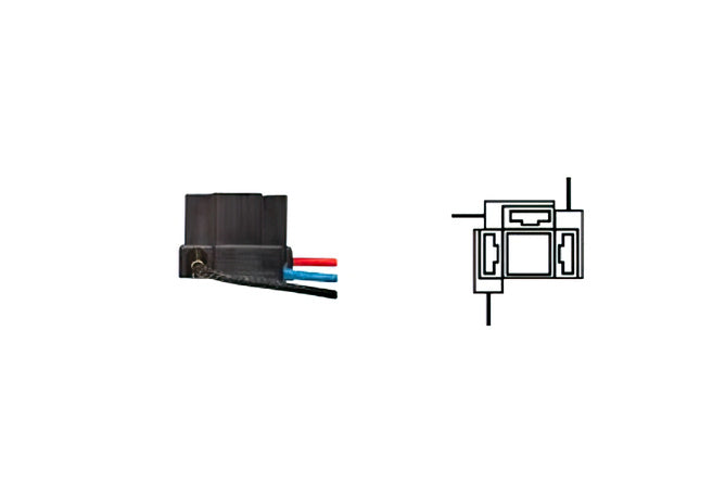 Bulb Socket Flösser 12V H4 - with cable