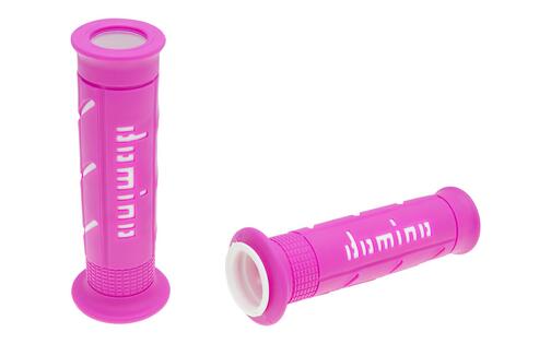 Grips Domino A250 On-Road pink / white (open end)