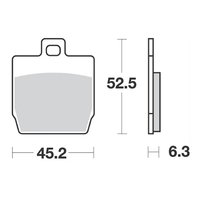Brake Pads OEM quality Yamaha Aerox (rear) / Slider (front)
