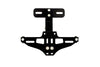 License Plate Holder CNC swivel aluminium black