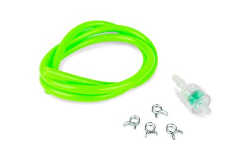 Kit Fuel Hose + Filter d.5mm neon green
