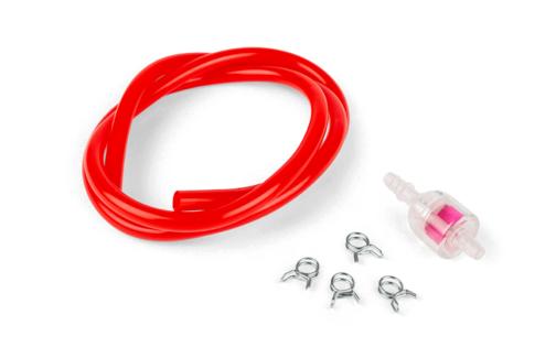 Kit Fuel Hose + Filter d.5mm red