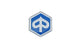 Sticker / Badge 3D "Piaggio" 33mm white flexible Piaggio