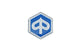 Sticker / Badge 3D "Piaggio" 33mm white flexible Piaggio