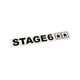 Sticker plotted Stage6 110x33mm black
