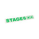 Sticker plotted Stage6 110x33mm green