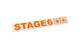 Sticker plotted Stage6 110x33mm orange
