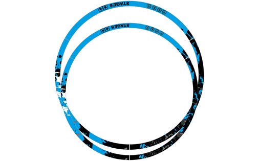 Rim Sticker Kit 12" Stage6 blue / black