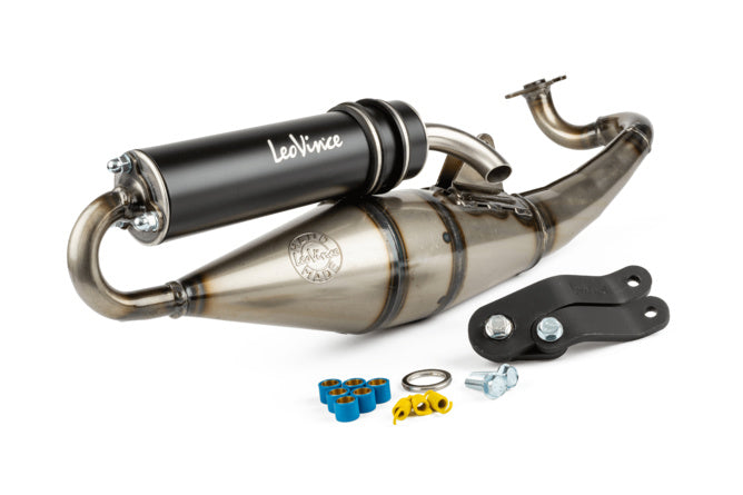 Exhaust LeoVince Handmade TT Black Edition Minarelli horizontal