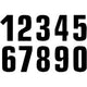 Number Sticker x3 Blackbird #3 16X7.5cm black