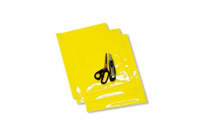 Adhesive Foils Blackbird 47x33cm yellow fluo