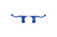 Brake Lever short w/ mount aluminium blue (x2)