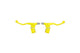 Brake Lever Set short w/ mount yellow (x2)