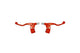 Brake Lever Set short w/ mount red (x2)