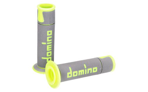 Grips Domino A450 On-Road Racing grey / yellow (open ends)