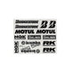Sticker Sheet Sponsor Brembo etc. 193x240mm