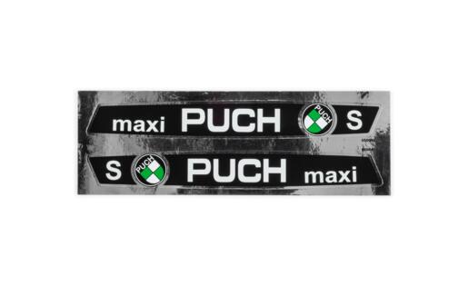 Sticker Puch Maxi tank (x2) 205x25mm chrome