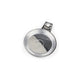 Tax Disc Holder round plastic chrome