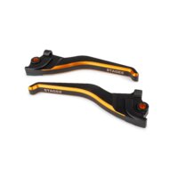 Brake Lever Set Stage6 CNC black / orange Yamaha Aerox before 2012
