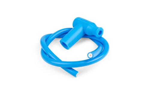 Ignition Cable with spark plug cap blue