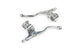 Brake Lever Set (x2) with mount short polished aluminium