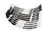 Rim Sticker Set Scooter 10" Stage6 Blanc