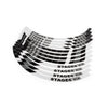 Rim Sticker Set Scooter 12" Stage6 Blanc