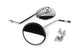 Mirror Set vintage round chrome 103mm