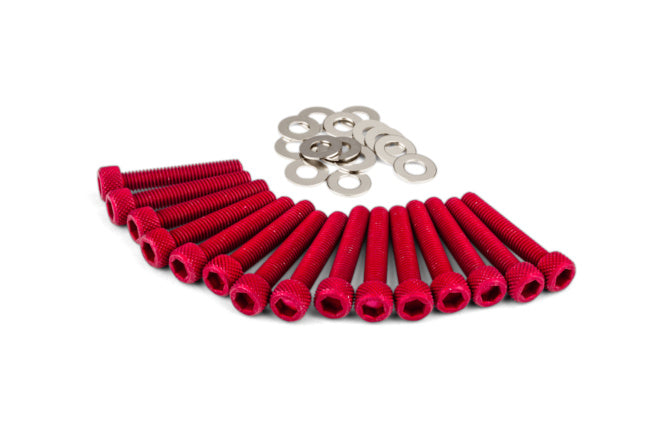 Dress Up Bolts CVT cover Piaggio red