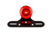Taillight LED Circular Red with license plate holder