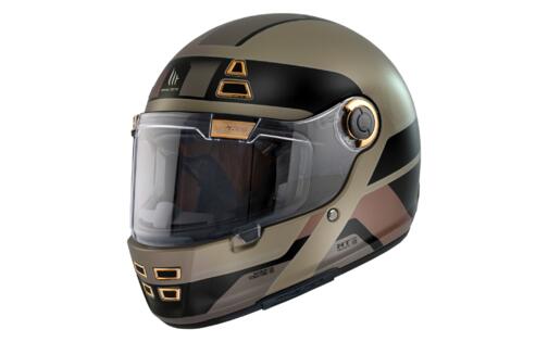 Full Face Helmet MT Helmets Jarama 68TH gold brown