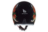 Open Face Helmet MT Helmets Le Mans 2 SV Skull & Rose black