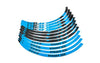 Rim Stickers Scooter 13" Stage6 blue / black