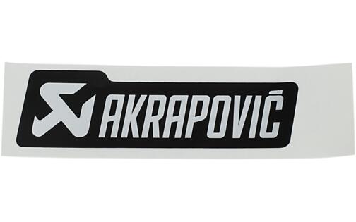 Sticker Akrapovic heat resistant 120x35mm black