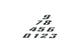 Racing Number Stickers black small (10cm)