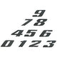 Racing Number Stickers black small (10cm)