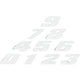 Racing Number Stickers white small
