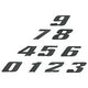 Racing Number Stickers black medium