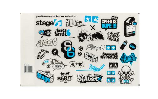 Sticker Set Stage6 A4 blue