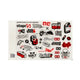 Sticker Set Stage6 A4 red