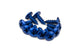 Fairing screws aluminum M4x12 blue (x 10)