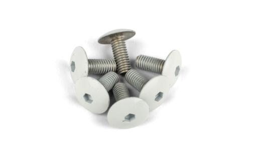 Fairing Screws aluminium M6x15 white (x6)