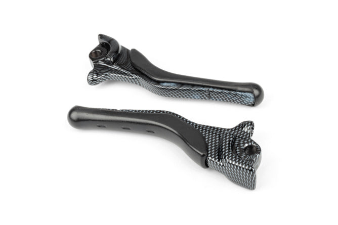 Brake Lever Set carbon look Yamaha Aerox / Nitro before 2012