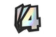 Sticker number 4 hologram Doppler 10x7,5cm (x3)