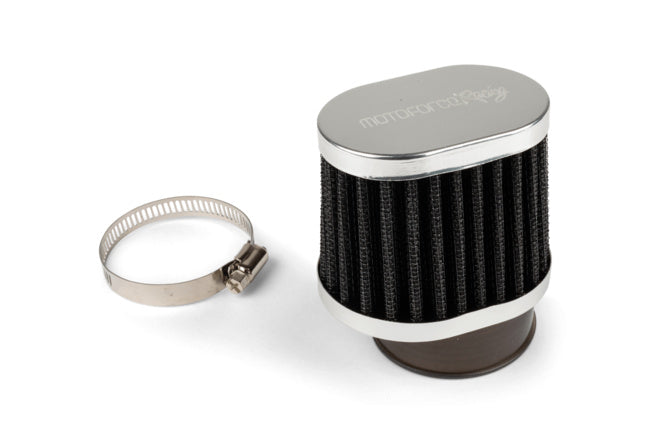 Air Filter offset Motoforce Racing type BMC 50mm PWK/VHST black / aluminium