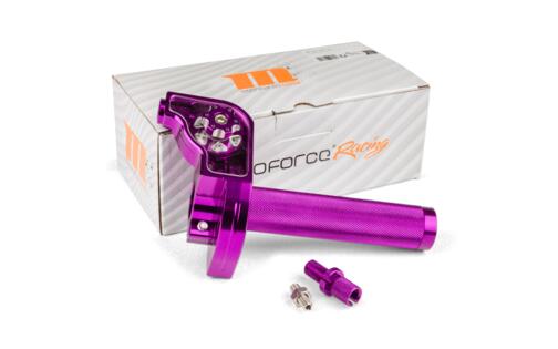 Quick Action Throttle CNC Aluminium MotoForce Racing Purple