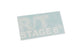 Sticker Stage6 R/T Stripes 70x35mm White