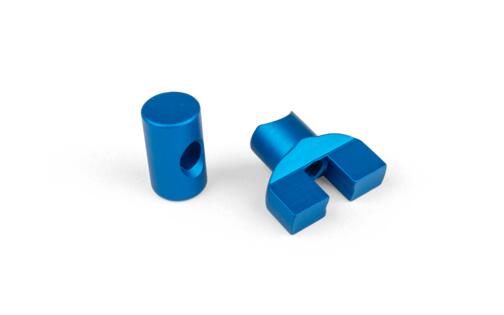 Brake Cable Adjuster M6 aluminium blue