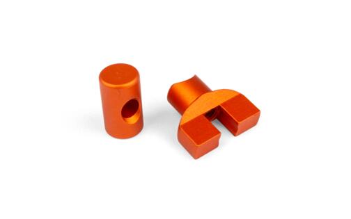 Brake Cable Adjuster M6 aluminium Orange
