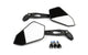 Mirror Set STR8 right + left road-legal black